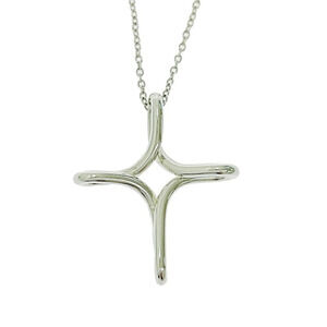 TIFFANYCo Tiffany Silver Infinity Cross Necklace